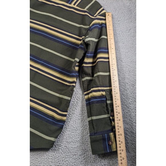 Duluth Trading Shirt Mens Medium Burlyweight Chamois Flannel Long Sleeve Button - Picture 7 of 13